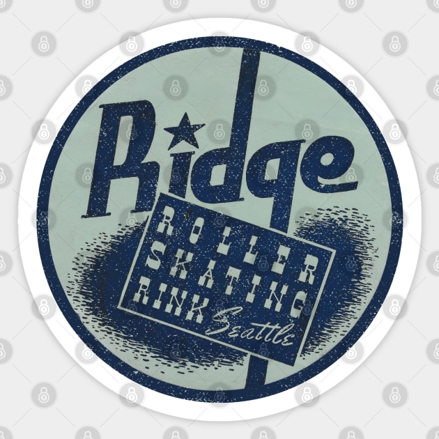 Vintage Roller Skating Seattle Sticker by Timeless Chaos